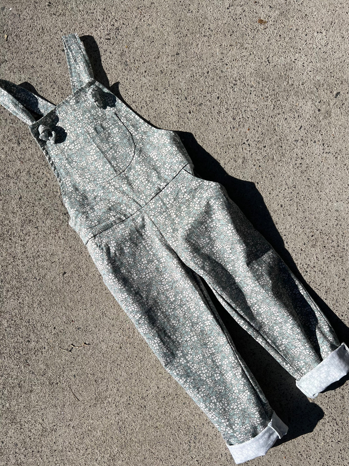 Printebe Tie Front Overalls