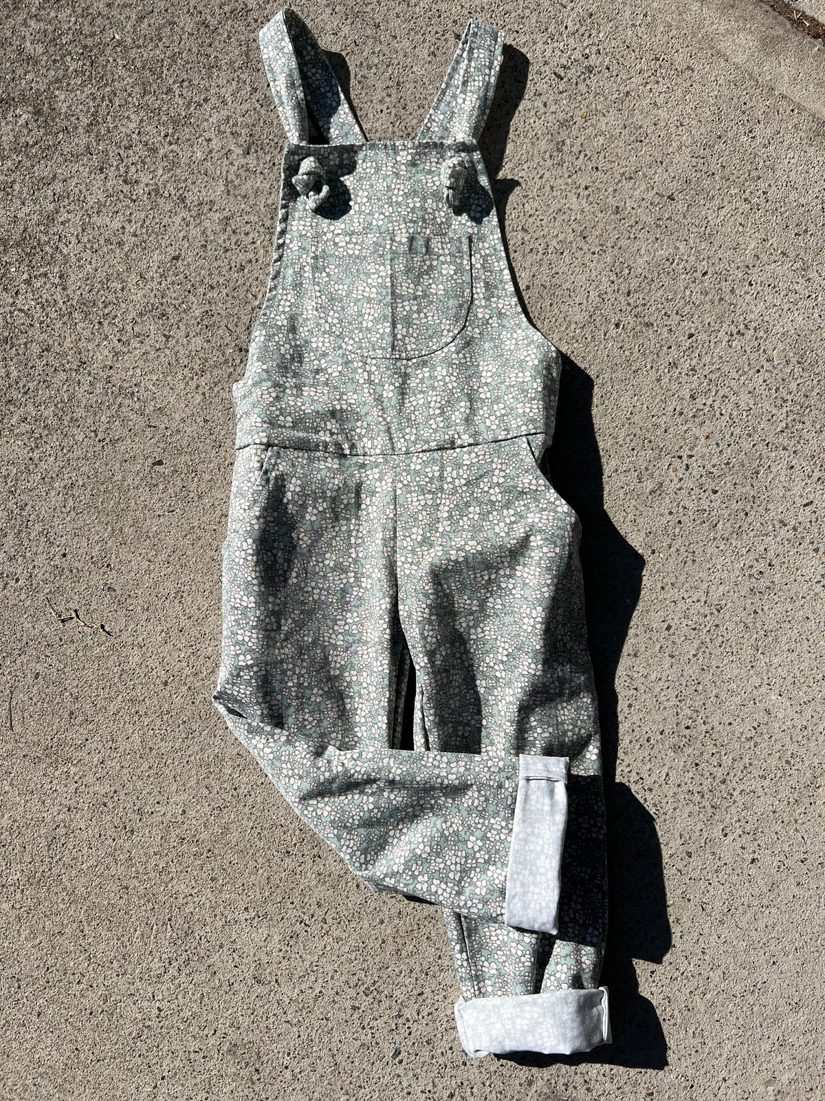 Printebe Tie Front Overalls