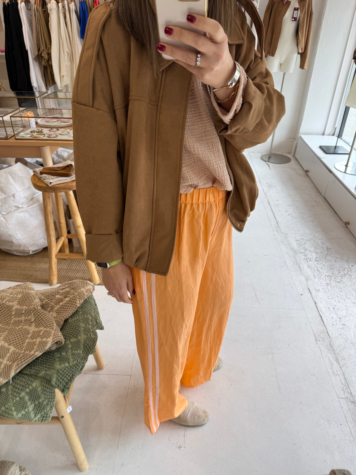 Locolinen 100% Linen Pant - Peach