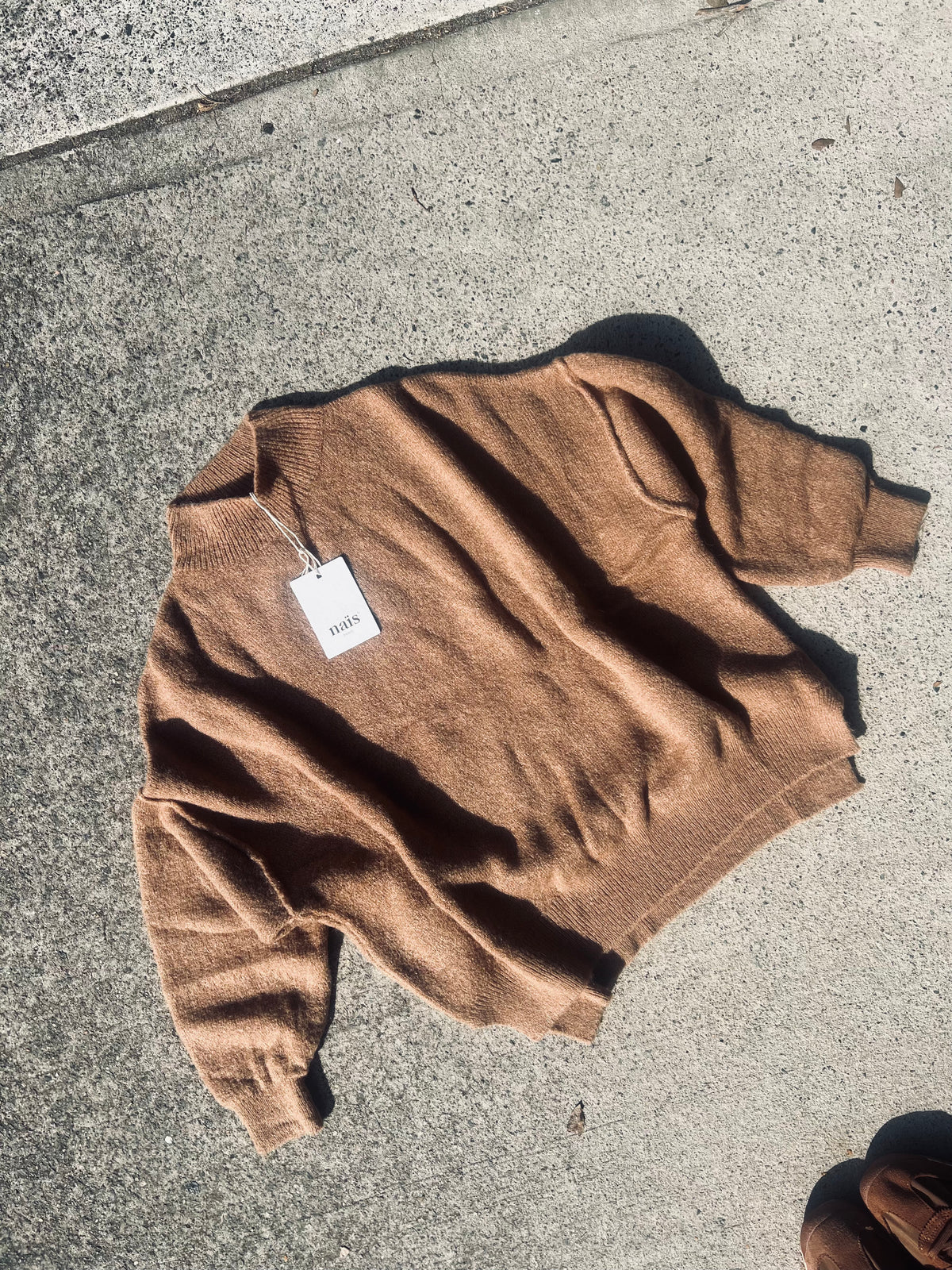 Nais Paris soft Alpaca and wool high neck sweater