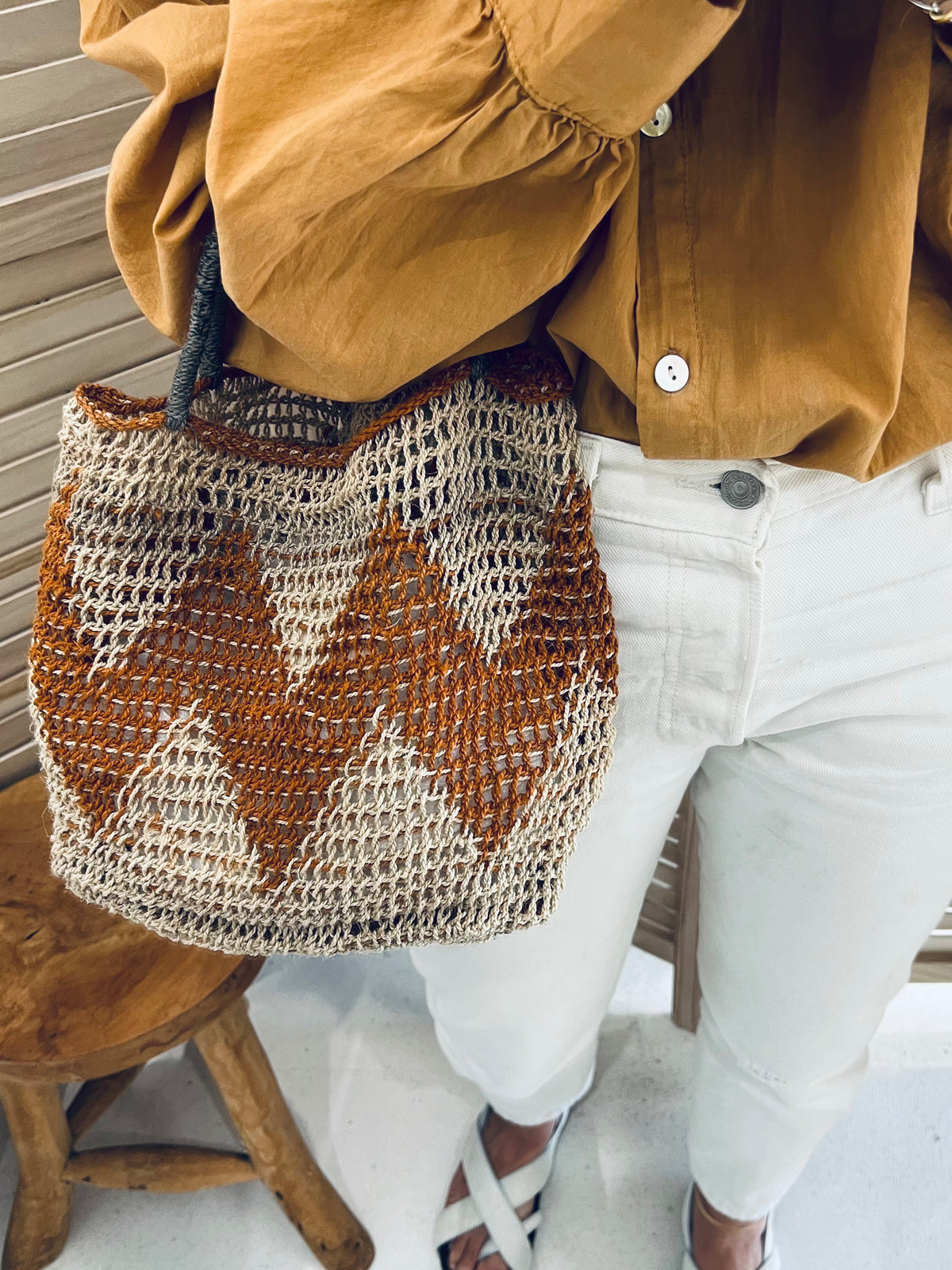 Among Equals Natural Bilum - Tobacco