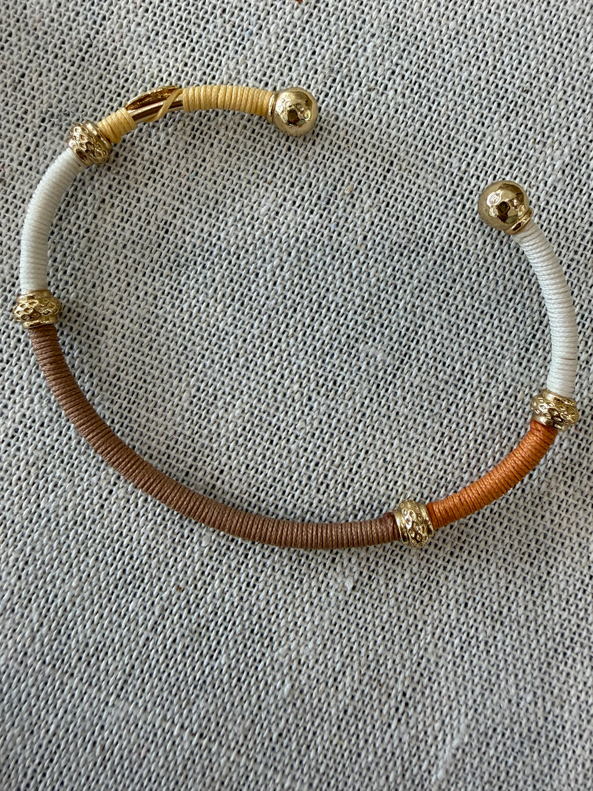 Gas Bijoux gold plated Zanzifull Jonc Bracelet - Naturals