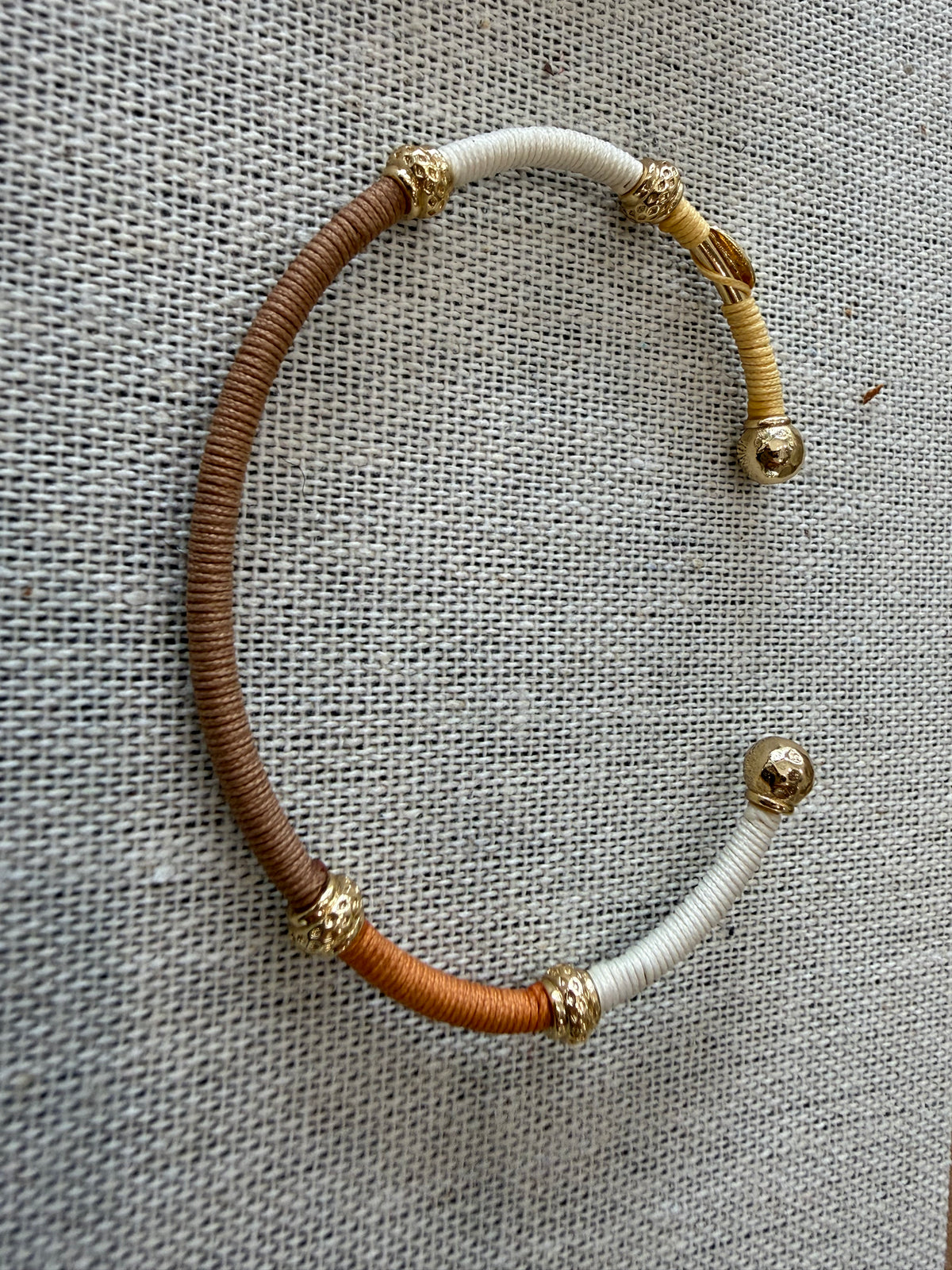 Gas Bijoux gold plated Zanzifull Jonc Bracelet - Naturals