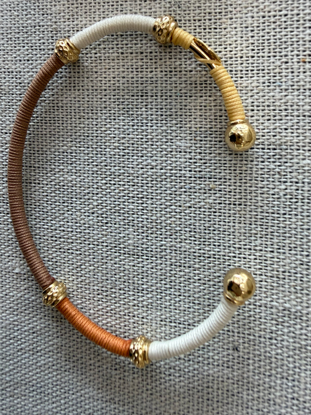 Gas Bijoux gold plated Zanzifull Jonc Bracelet - Naturals