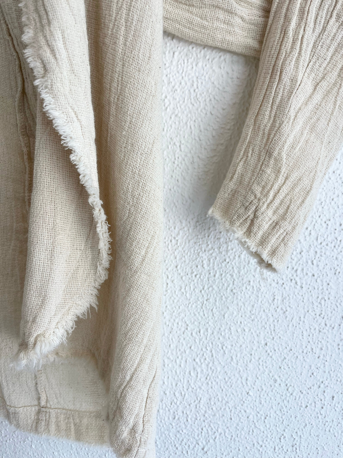 Cottage Beach Cotton/Linen Raw edge blazer