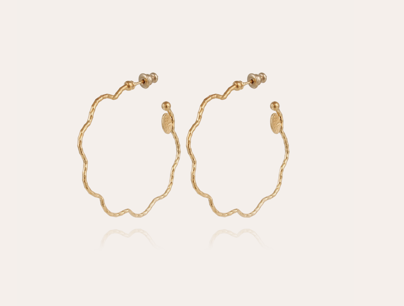 Gas Bijoux Florette hoop earrings - Gold