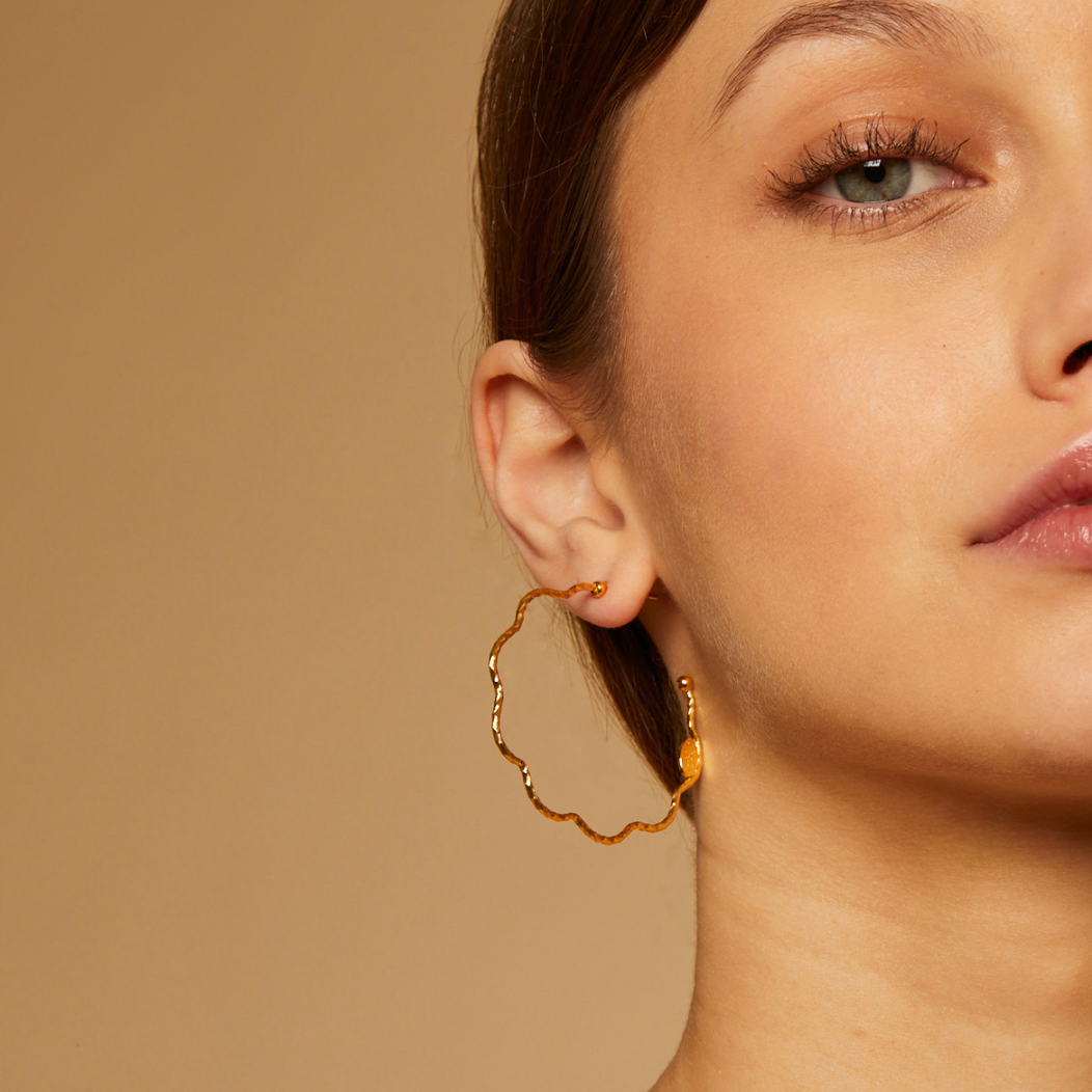 Gas Bijoux Florette hoop earrings - Gold