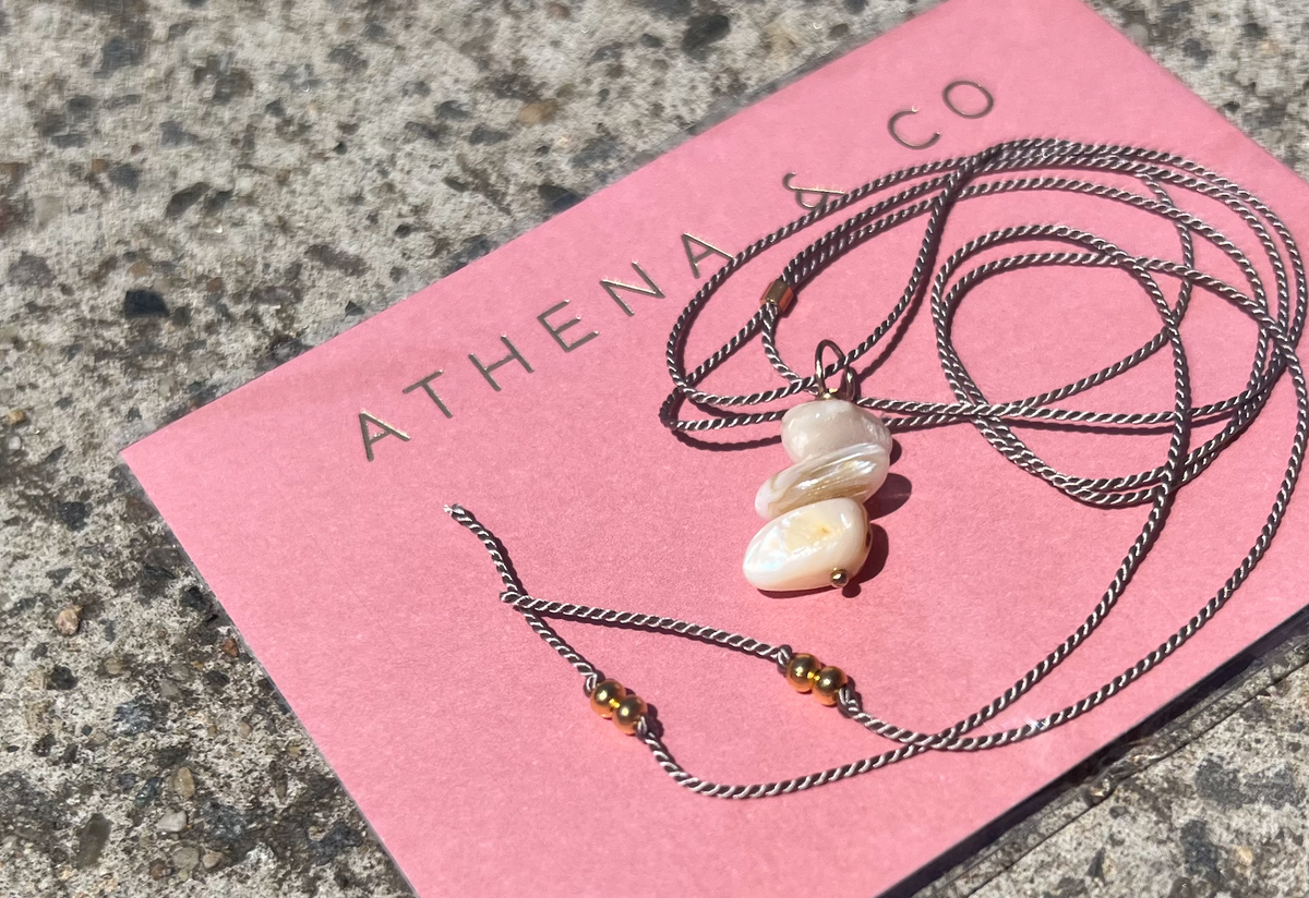 ATHENA +  CO Stone and Thread Necklace