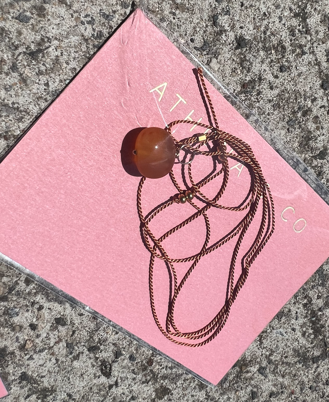 ATHENA +  CO Stone and Thread Necklace