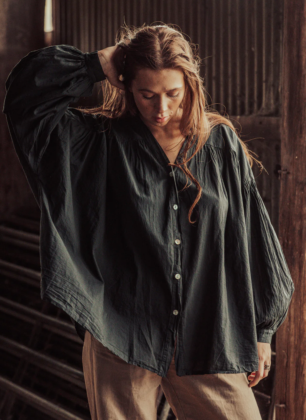 Mamapapa Bonnie Cotton Blouse