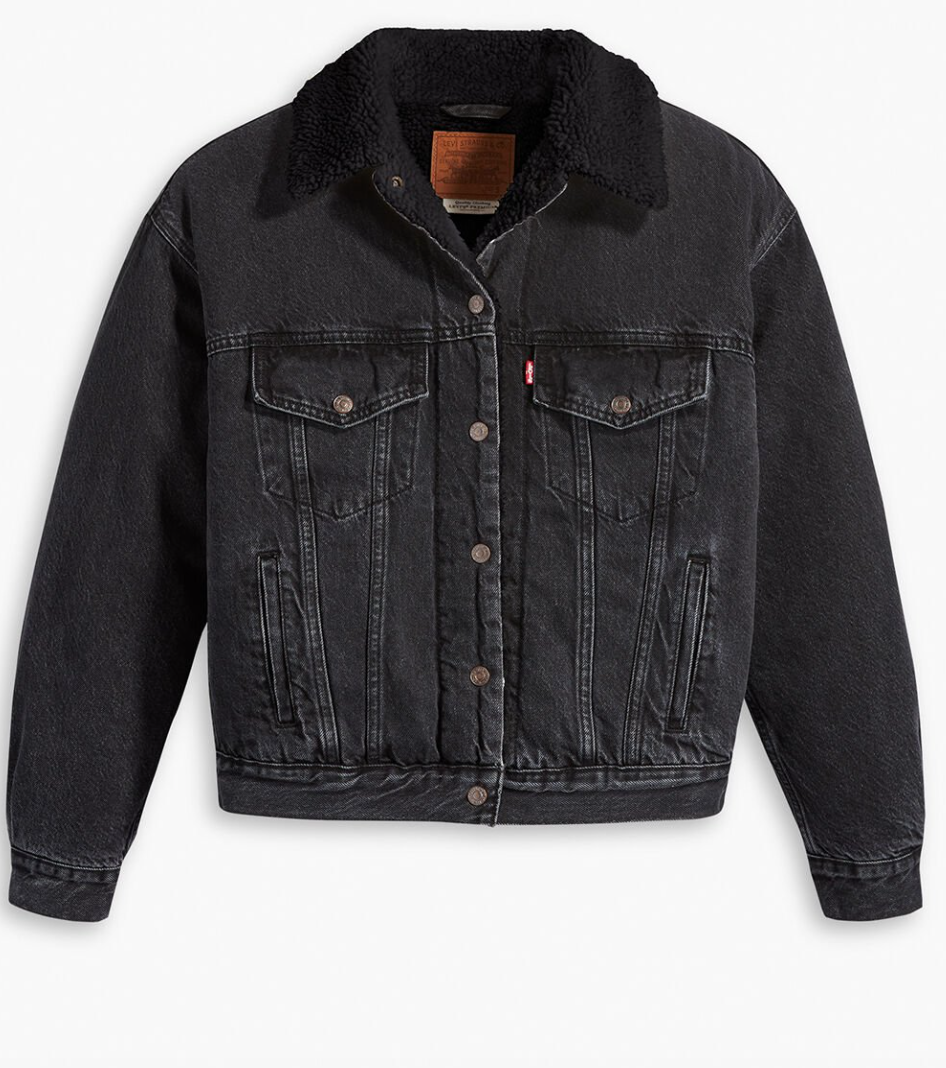 Levis sherpa black best sale