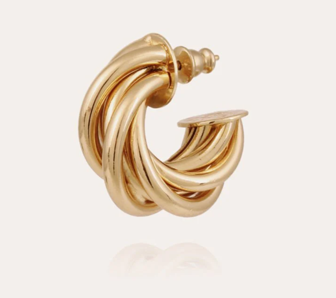 Gas Bijoux Atik Hoop Earrings Mini Gold