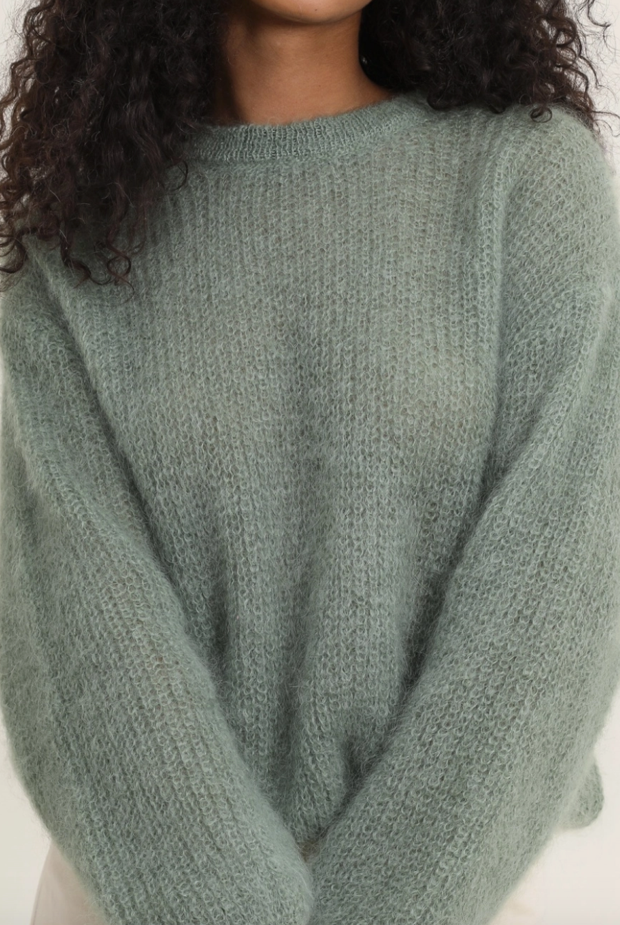 Nais Paris Mohair crew neck sweater