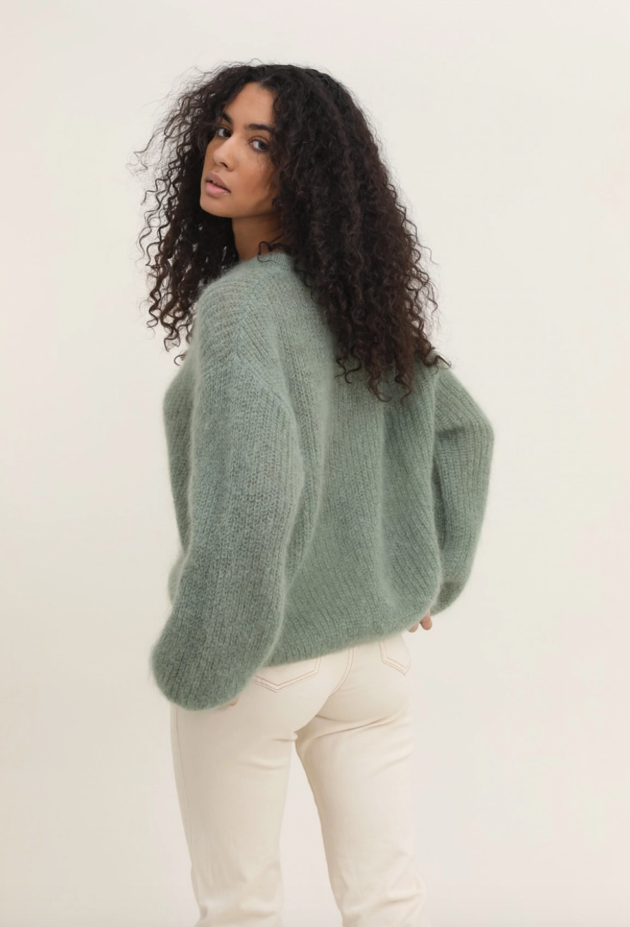 Nais Paris Mohair crew neck sweater