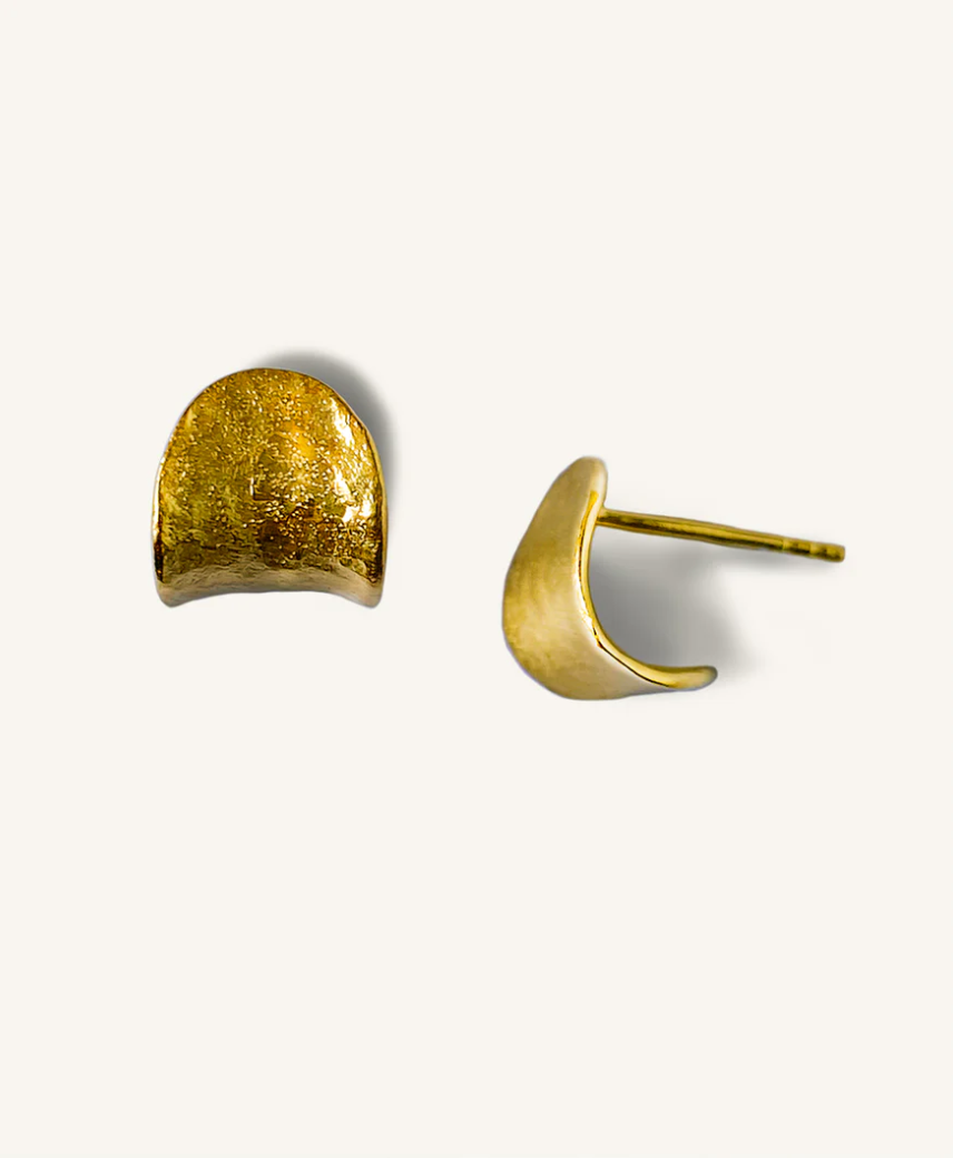 Pigna pellonia gold earrings