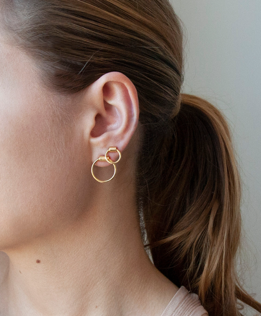 Pigna Cardea gold hoops
