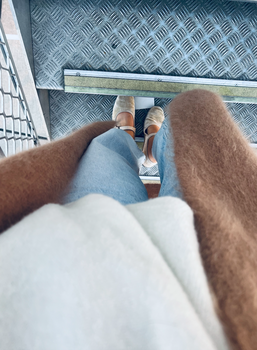 Nais Paris 3/4 sleeve baby alpaca crew