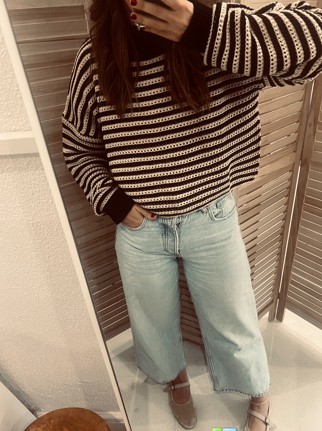 Arcaa JUNE sweater - sand and black