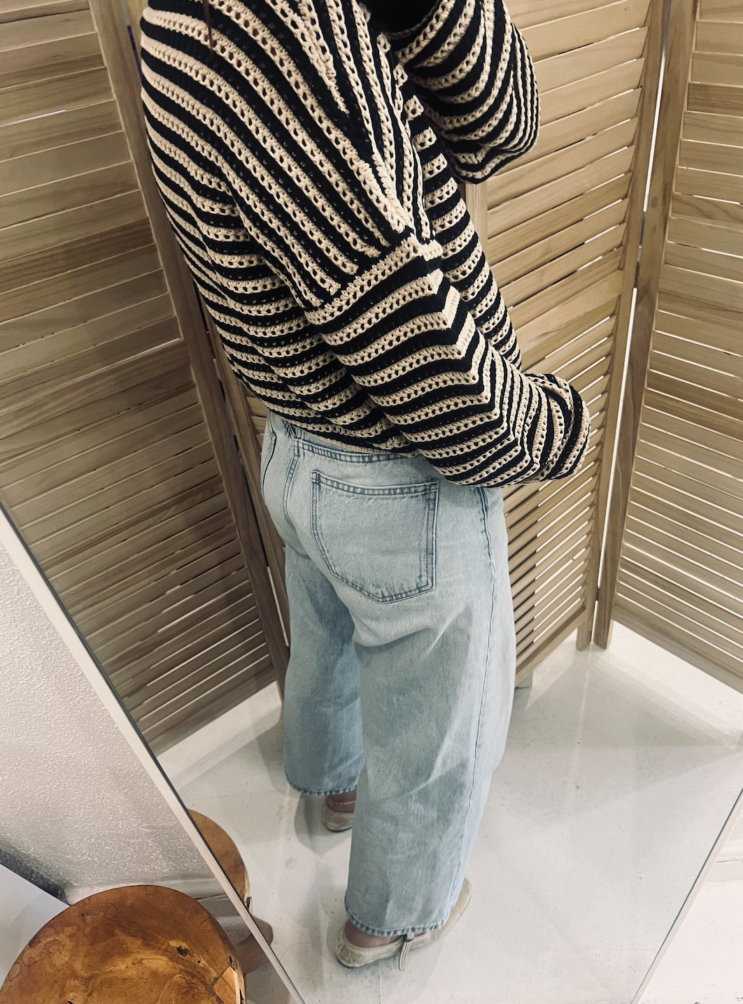 Arcaa JUNE sweater - sand and black