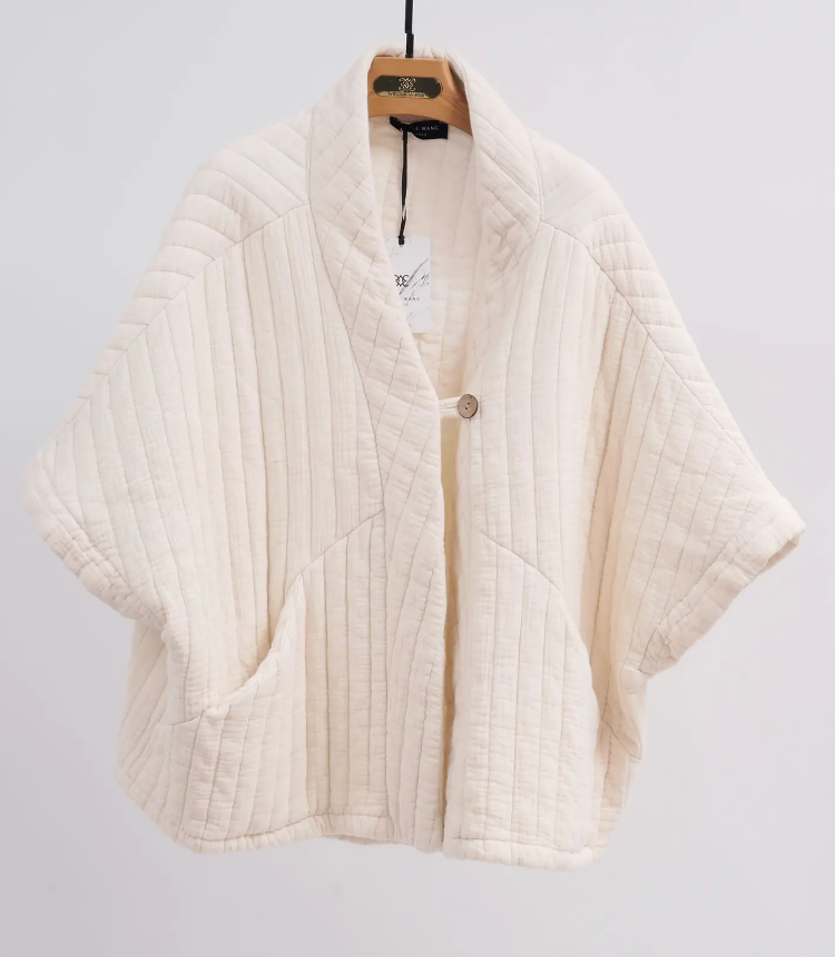 Cecile Wang quilted muslin vest