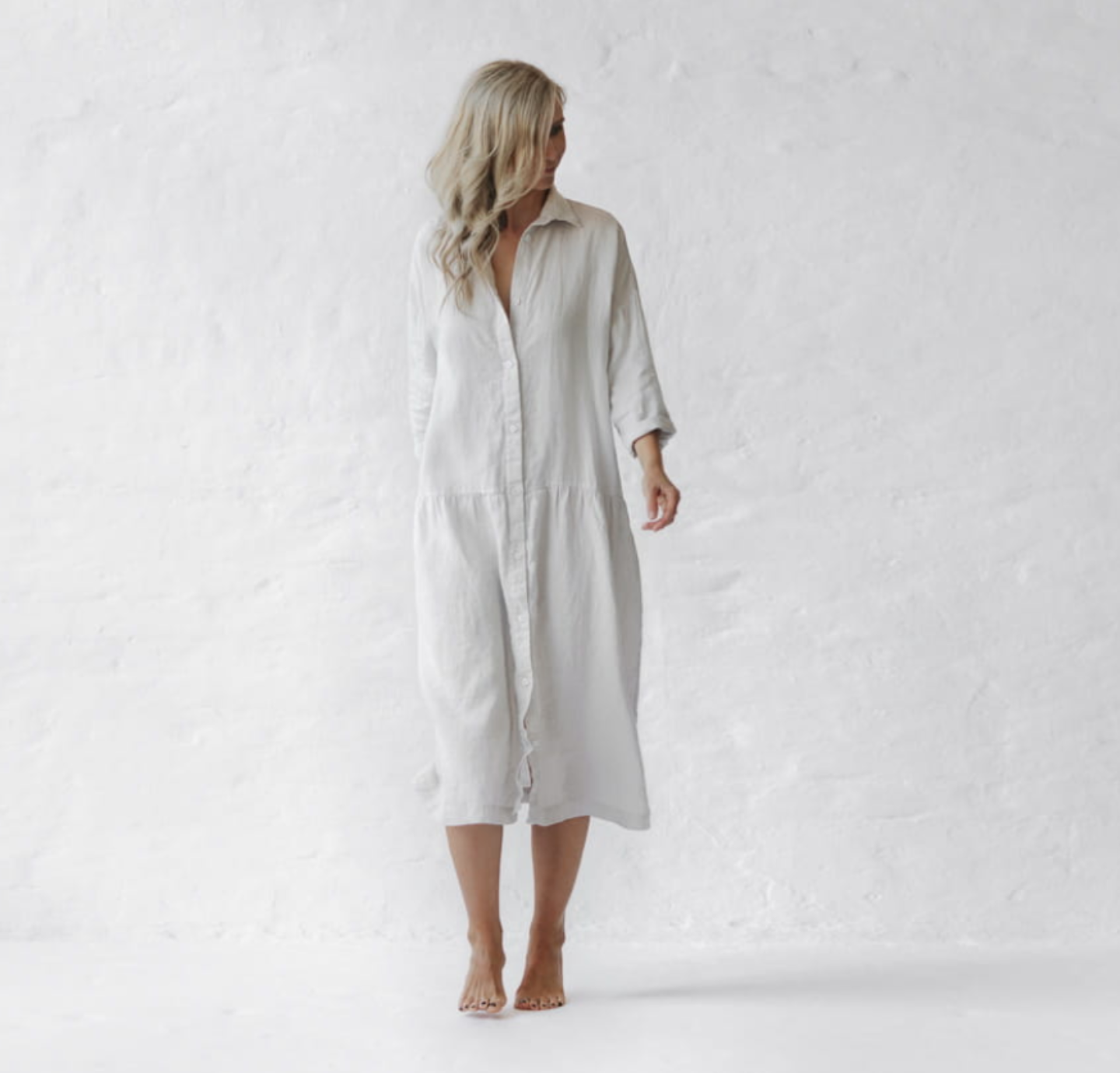 Seaside Tones Oversized Dress