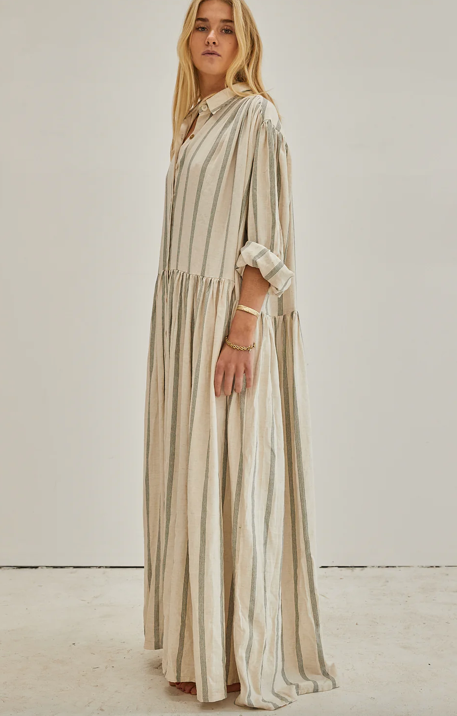 PRE-LOVED Mamapapa Aimee Long Stripe Dress (near as new)