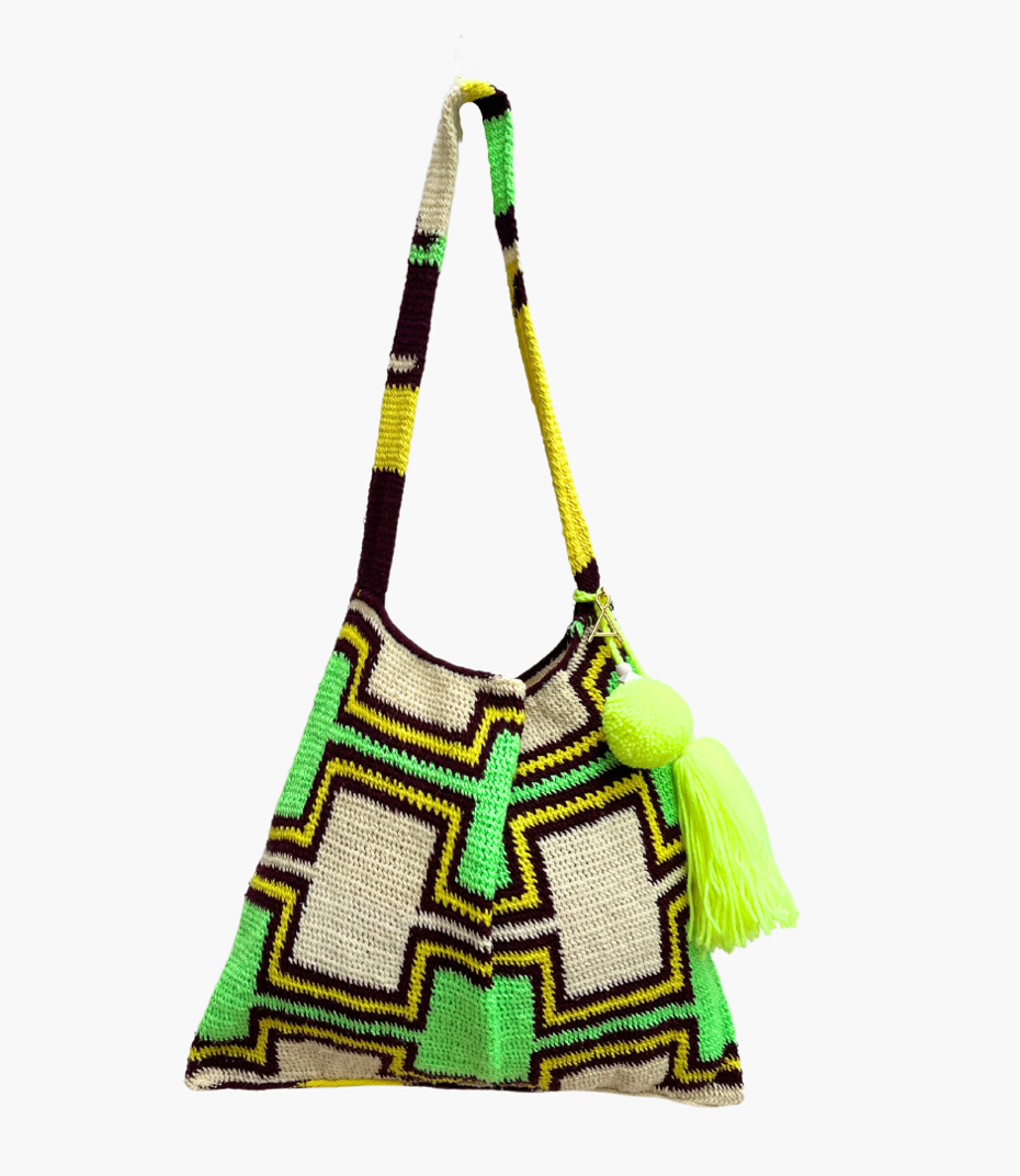 Among Equals Sepik Bilum- Fluro Yellow