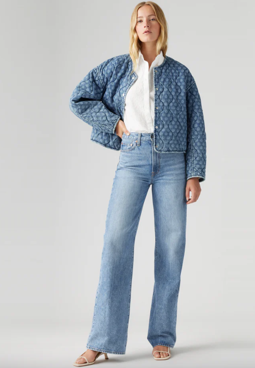 Levi&#39;s Ribcage WIde Leg Jean