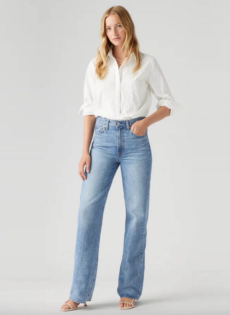 Levi&#39;s Ribcage WIde Leg Jean