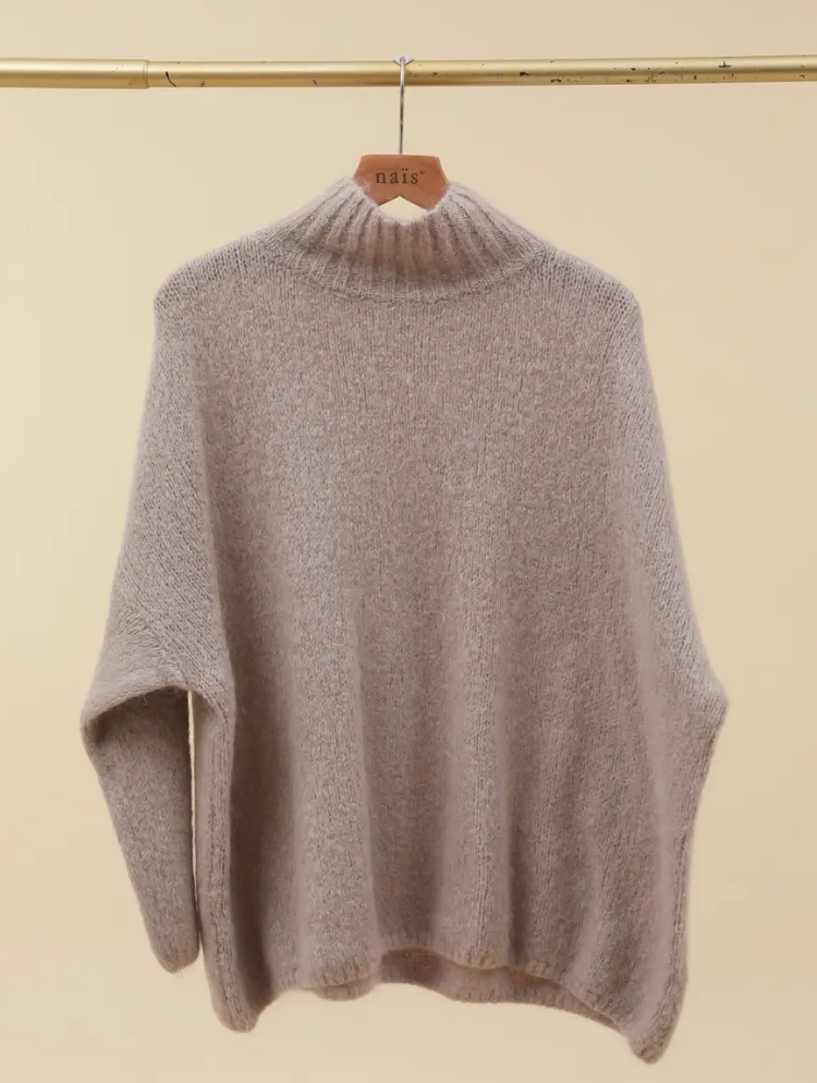 Nais Paris Oversized High neck Sweater