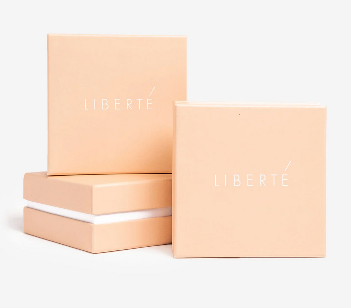 Liberte Martha Gold textured hoop earring