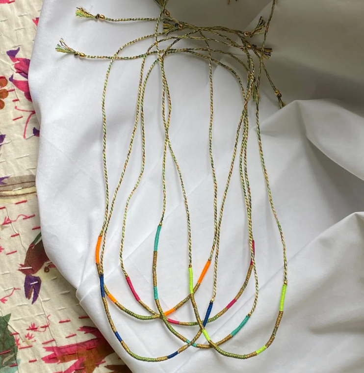 Sophie Deschamps Bijoux Sukh Lucky Charm Cord Bracelet