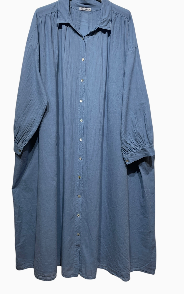 Colette oversized cotton shirt dress