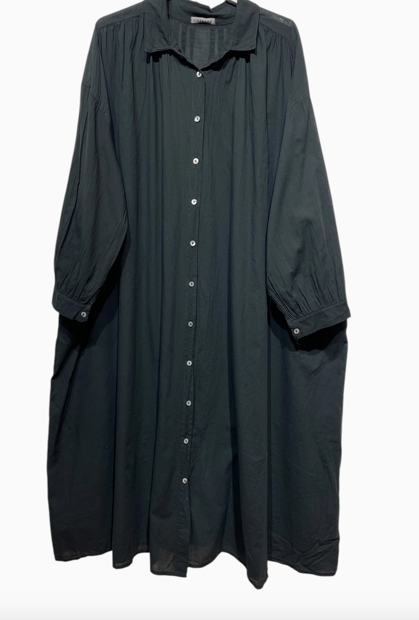 Colette oversized cotton shirt dress