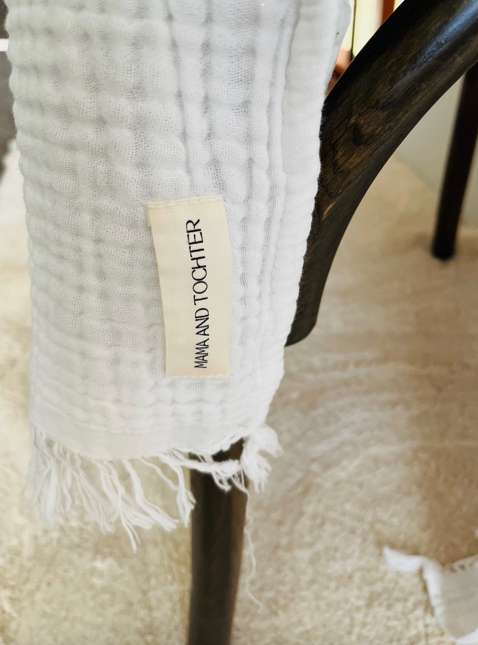 Mama and Tochter muslin throw blanket