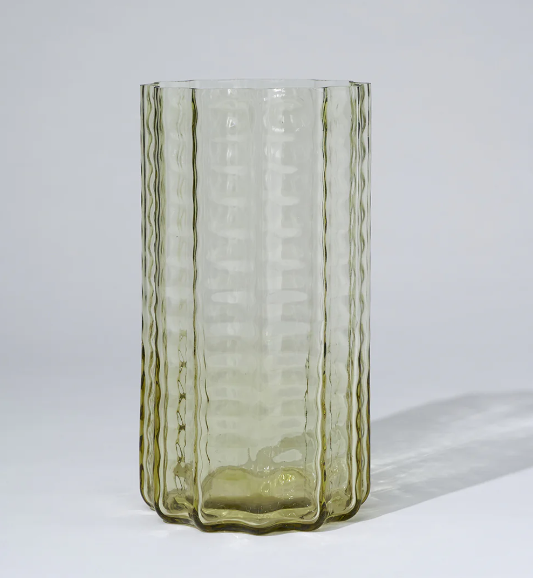 Marmoset Found Jelly Glass Vase - Honey