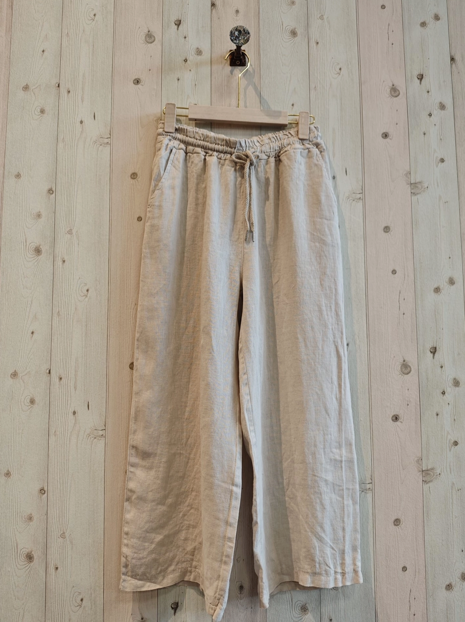 Made in Italy Linen Rope Tie pantalon pant