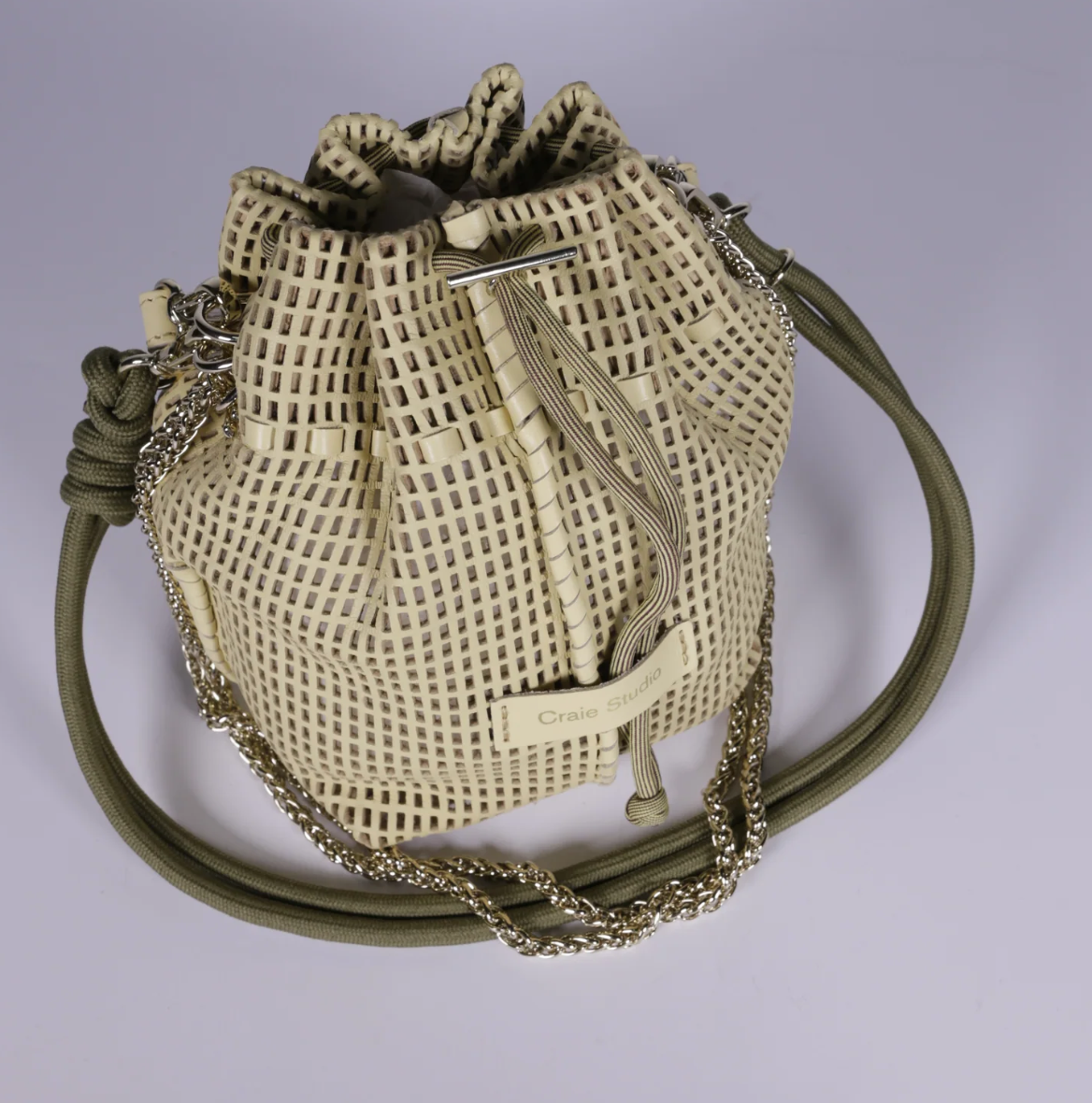 Craie Studio Bibi Bag in Khaki/Cream