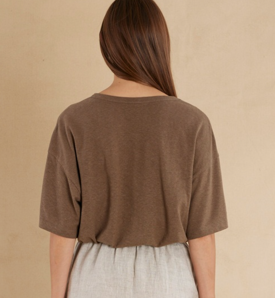 Amelius Bondi crew neck tee- Khaki