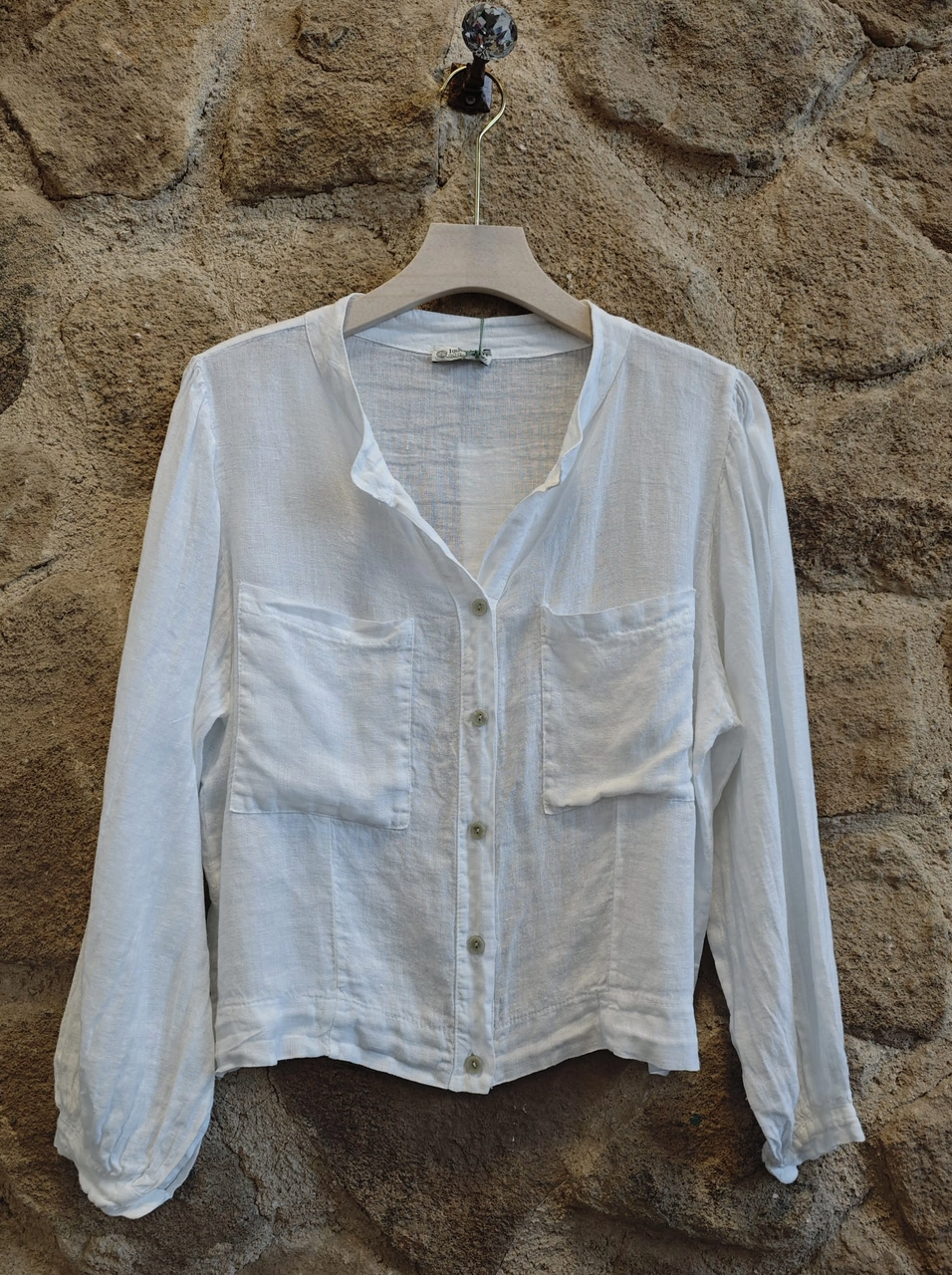 Made in Italy Pocket Blouse