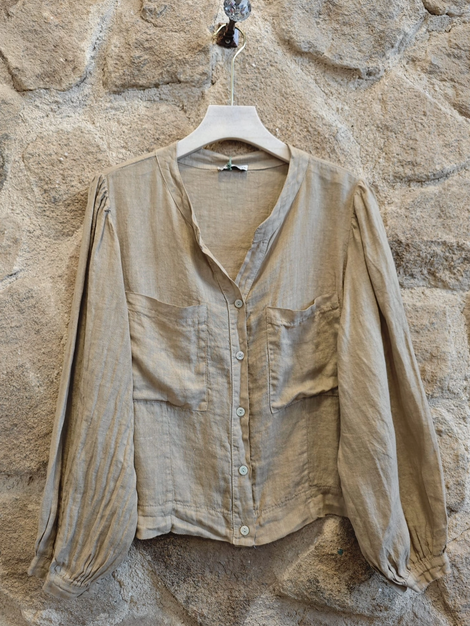 Made in Italy Pocket Blouse