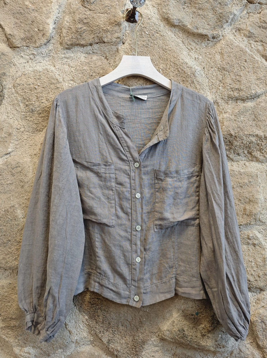 Made in Italy Pocket Blouse