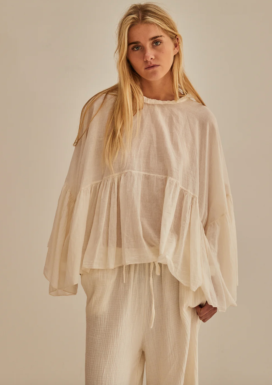 PRE-LOVED Mamapapa Brighton Butterfly Blouse (near as new)