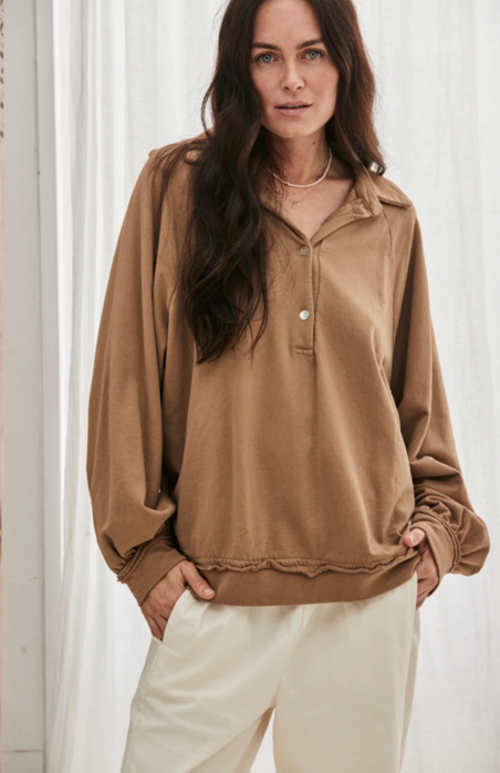 Mamapapa Randy Sweatshirt - camel