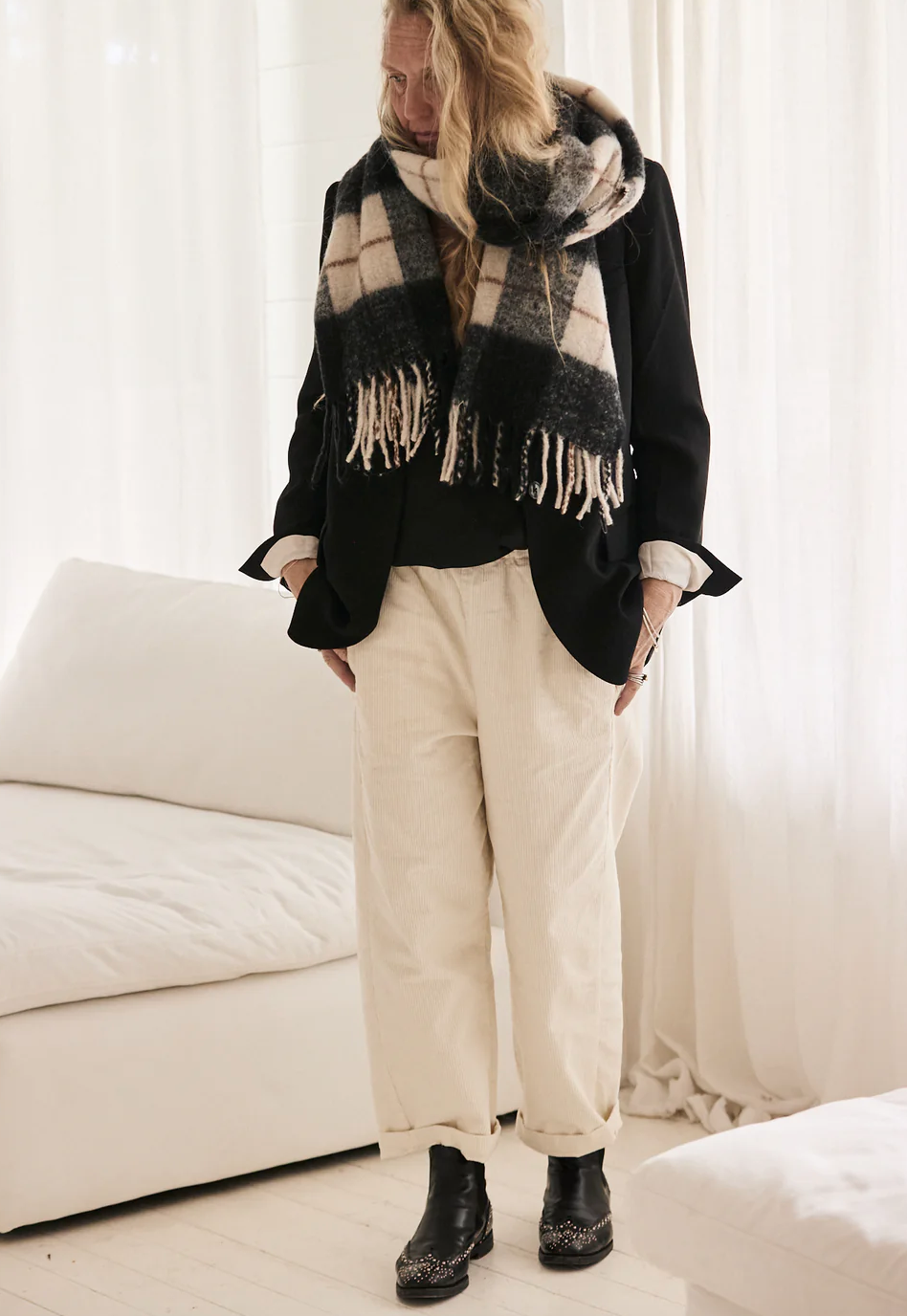 Mamapapa Snoop corduroy pant - off-white
