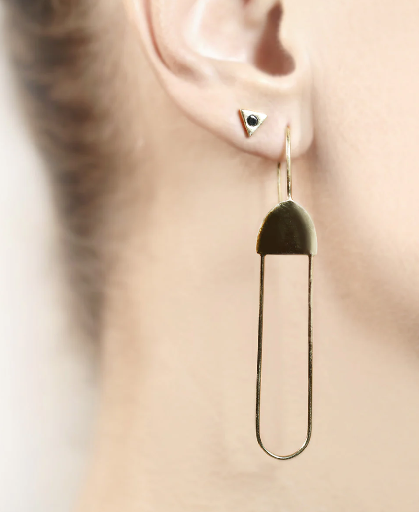 Pigna Gold Antenna earring