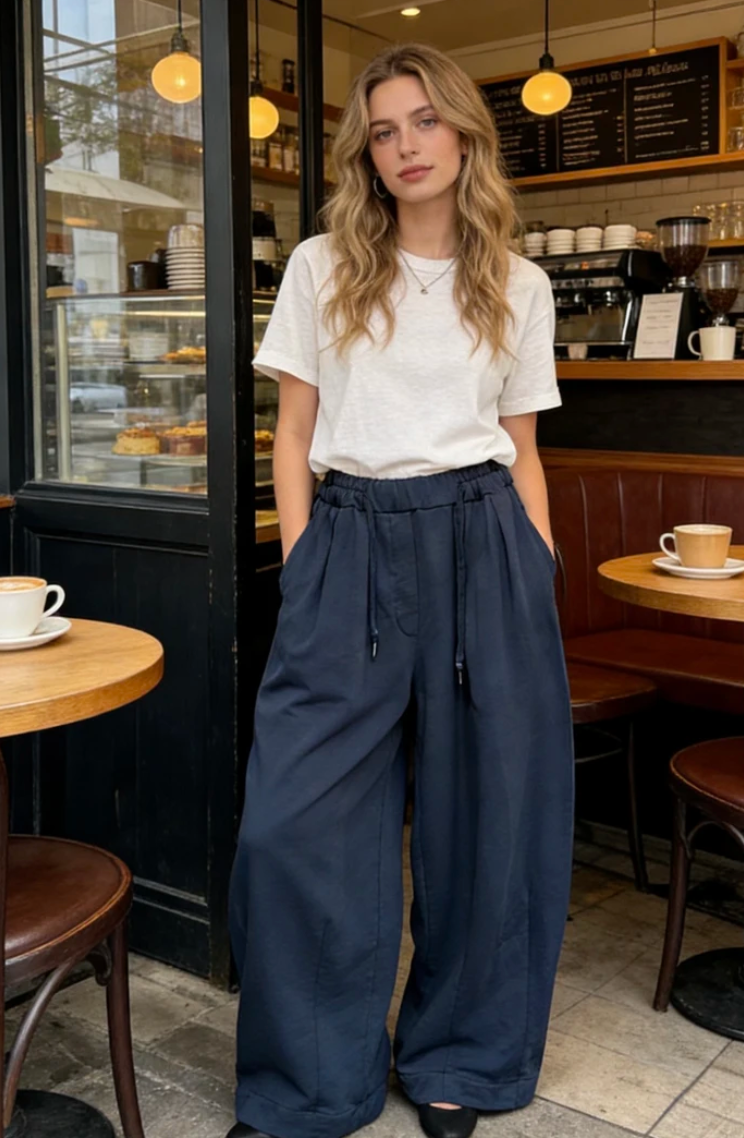 Made in Italy Big City Pant- Navy