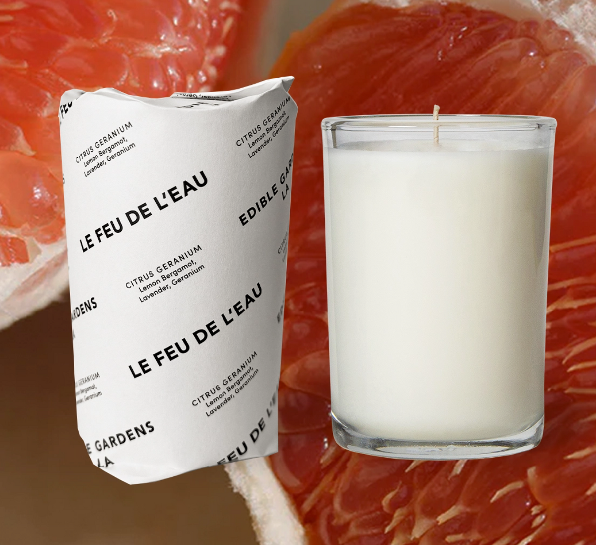 Le Feu De L'Eau Citrus Geranium candle