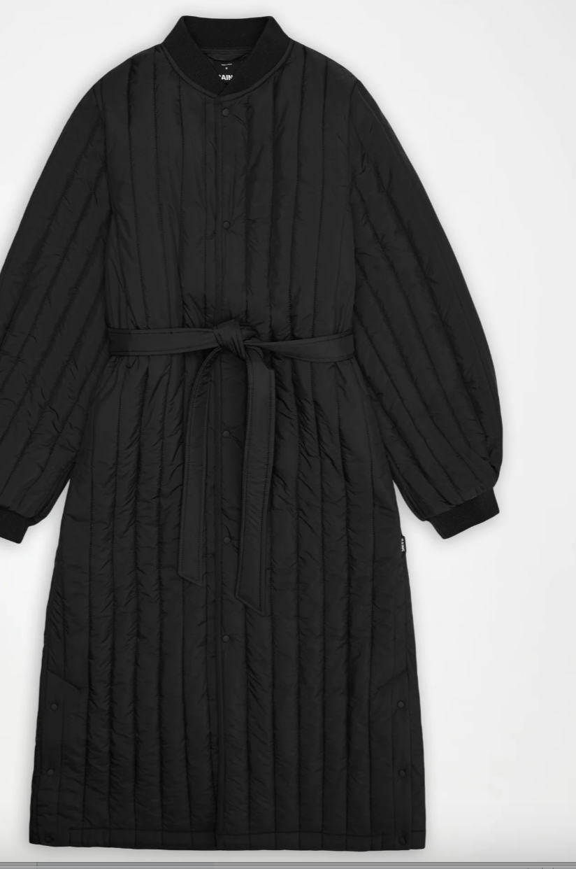 Rains Quilted Liner coat - Black