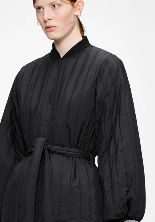 Rains Quilted Liner coat - Black